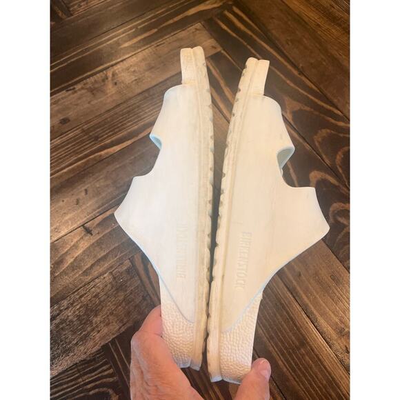 Birkenstock Eva Foam Sandal Slides Women 9 White Neutral Comfy Preppy Lounge - Picture 8 of 10